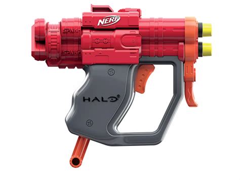 NERF Halo Blasters include a Needler and a SPNKR