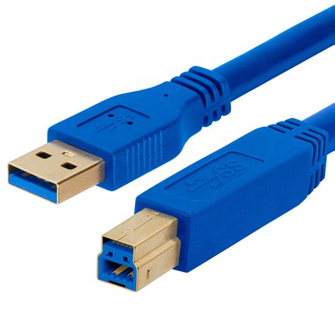 Usb 30 A Male To B Male Cable Gold Plated 6feet