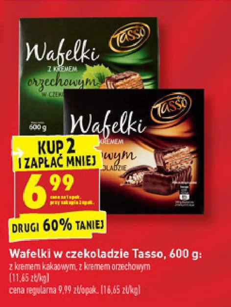 Wafelki Z Kremem Orzechowym Tasso Cena Promocje Opinie Sklep