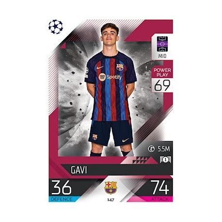 Buy Cards Gavi Barcelona Topps Match Attax 2022 23