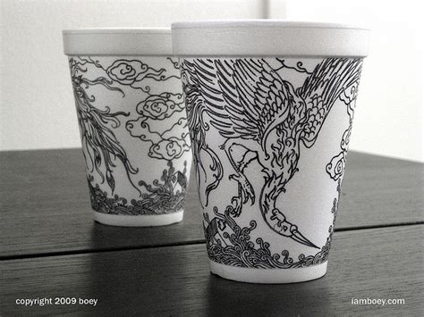 Rare Styrofoam Coffee Cup Art That Borders On The Epically Insane