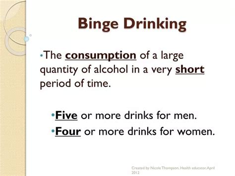 Ppt Binge Drinking Powerpoint Presentation Free Download Id 2828207