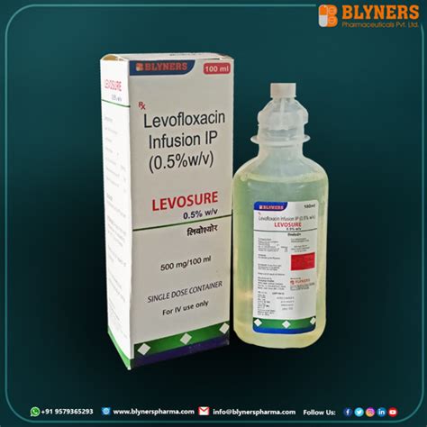 Levofloxacin 0 5 W V Infusion 100 Ml At Best Price In Nashik Blyners