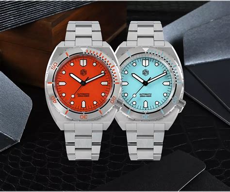 San Martin Watches Diver 40mm Fashion Men Watch Stainless Steel Bezel