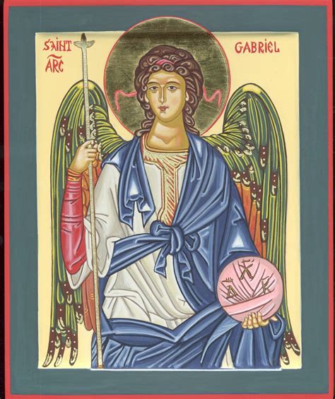 Archangel Gabriel by Father Nicodemus | Archangel gabriel, Archangels