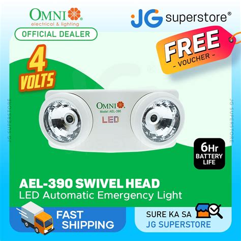 Omni Led Ael X W Smt Led V Ah Swivel Head Automatic Emergency