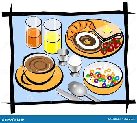 Complete Breakfast Illustration Stock Illustration Illustration 1611801