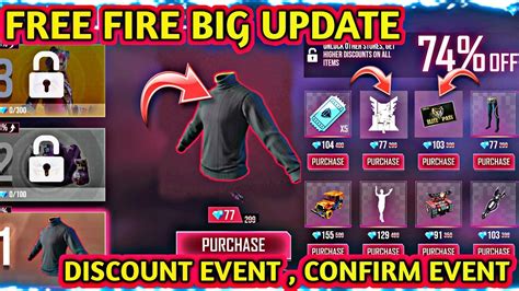 Level Up Shop Confirm Date Free Fire New EventElite Pass Discount