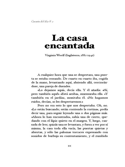 La Casa Encantada Misterio Y Fantas A En La Obra De Virginia Woolf