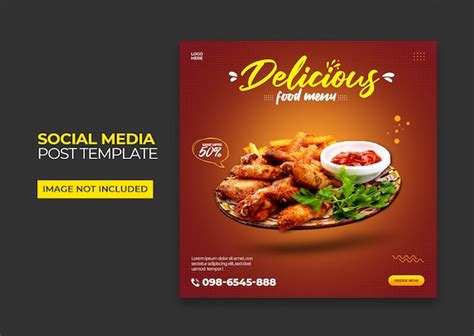 Premium Psd Foods Social Media Instagram Post Template Premium Psd