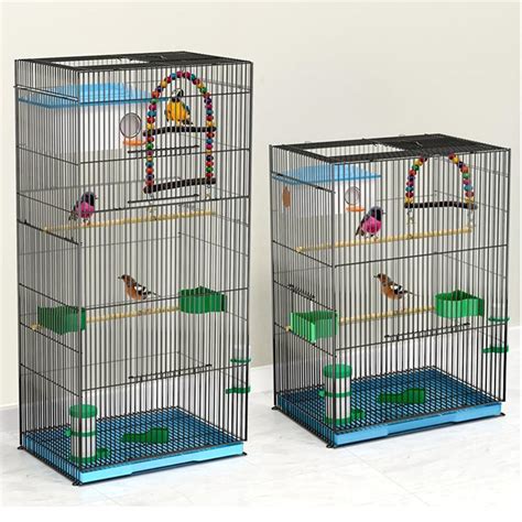 Luxury Large Bird Cage With Rolling Stand Open Top And Bird Swing Bird