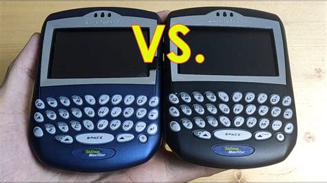 Blackberry 7290 Movistar Blue Vs Black Comparison Blackberry Rare