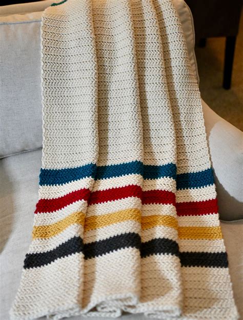 Crochet Blanket Pattern Pendleton Inspired Glacier National Etsy