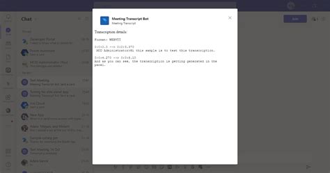 Bot To Show The Transcript Of The Meeting Using Microsoft Graph Api Code Samples Microsoft