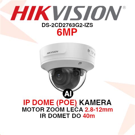 DS 2CD2763G2 IZS 6MP 2 8 12mm HIKVISION IP AcuSense KAMERA Hikvision