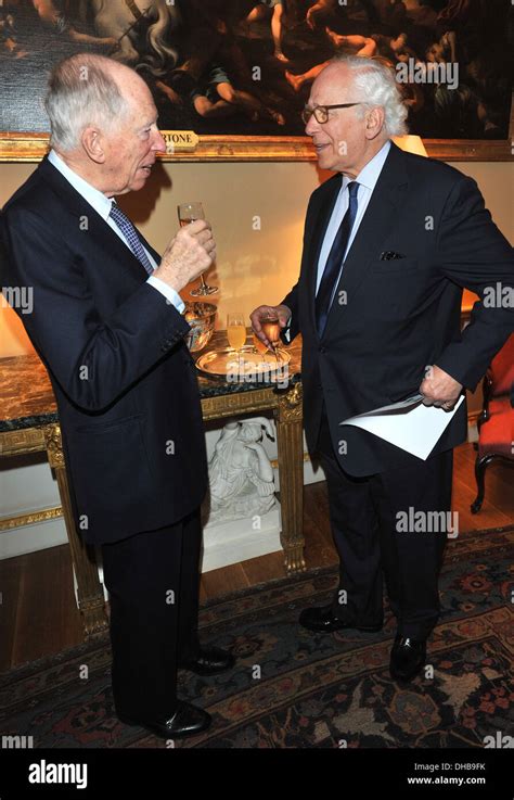 Jacob Rothschild (L) and Sir Evelyn de Rothschild (R) Positive View Foundation - launch party ...