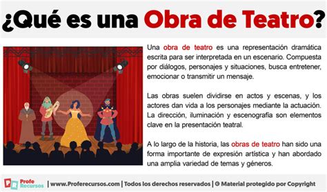 Qué es una Obra de Teatro