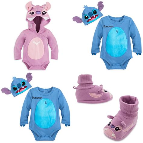 Disney Store Lilo Stitch Baby Bodysuit Angel Dress Up Costume Shoes