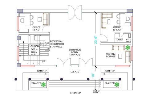 Office Layout Plan Autocad Drawing Download Dwg File Cadbull