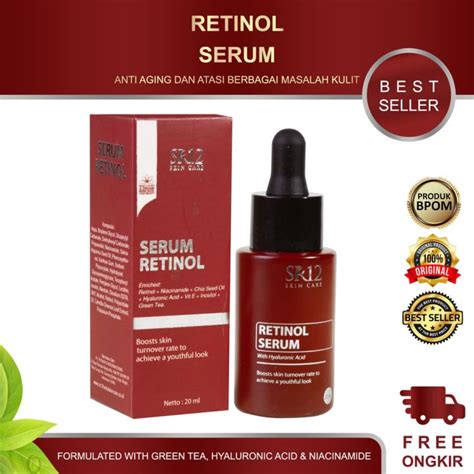 SR12 SERUM RETINOL Serum Putih Wajah Asli Bpom Serum Penghilang Flek