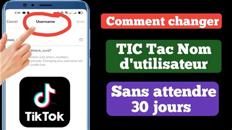 Nouveau Comment Changer Le Nom D Utilisateur TikTok Sans Attendre 30