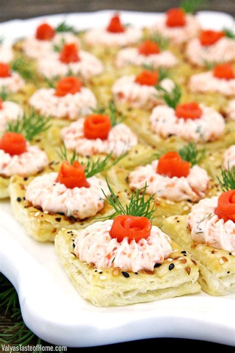 Easy Smoked Salmon Appetizers W Crispy Puff Pastry Base Recipe