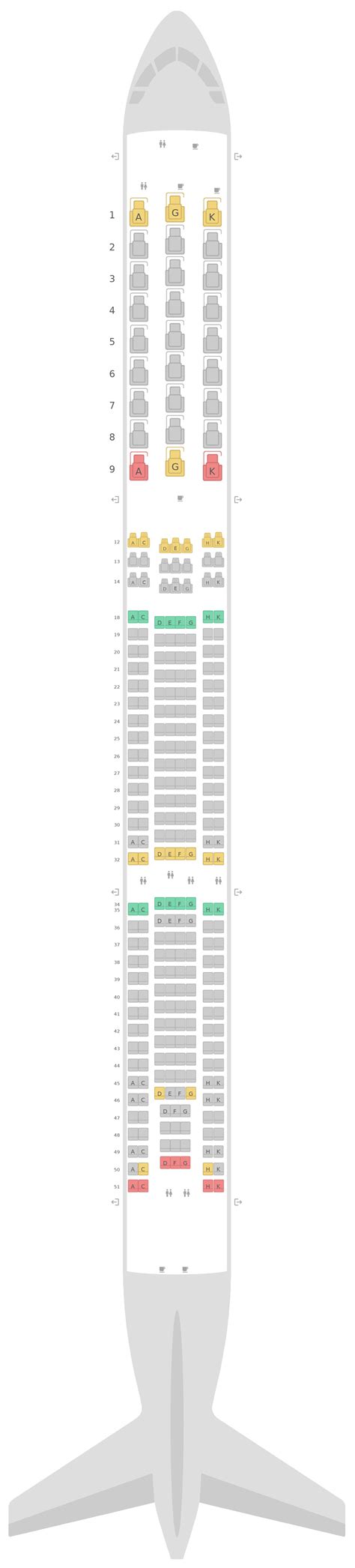 Seat Map Air Canada Airbus A330 300 333 V1 Find The Best Seat On