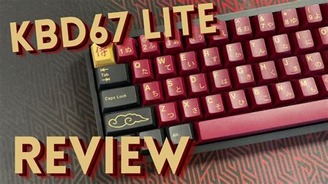 KBD 67 Lite R2 Review Durock Pom Linear GMK Red Samurai YouTube