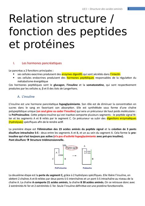 Relation Structure Fonction Des Prot Ines Relation Structure