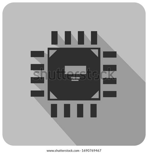 Microchip Icons Simple Illustration Clip Art Stock Vector Royalty Free