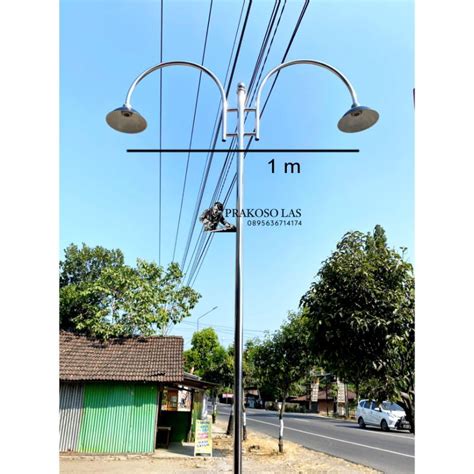 Jual Tiang Lampu Jalan Stainless Steel 2 Cabang Shopee Indonesia