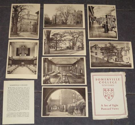 Rare Set Of Postcard Views Of Somerville College Oxford Published