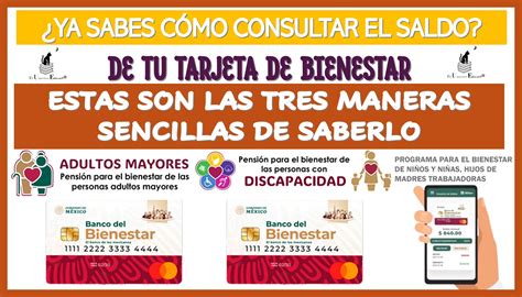 Ya Sabes C Mo Consultar El Saldo De Tu Tarjeta De Bienestar Estas