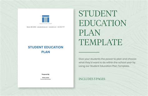 Student Education Plan Template in Word, PDF - Download | Template.net