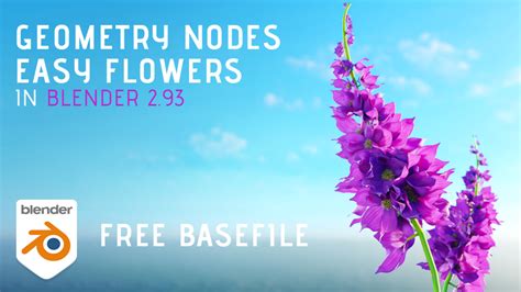 Kaizen Tutorials Blender Geometry Nodes Flower Tutorial Free