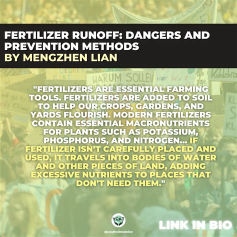 Fertilizer Runoff: Dangers and Prevention Methods | by Youth Climate ...