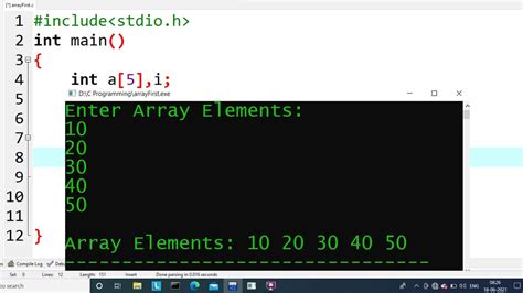 C Program To Print Array Elements Learn Coding YouTube