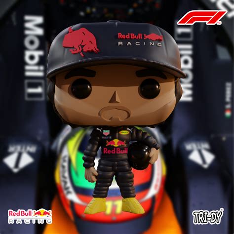 Archivo STL Funko Pop Checo Perez RedBull Racing F1 Formula 1 Solo