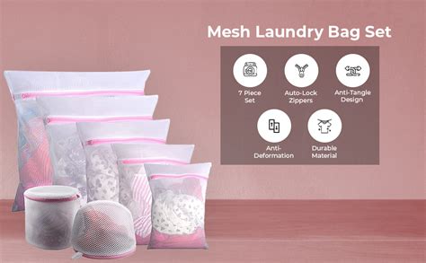 Hasthip Piece Set Mesh Laundry Bag For Wash Machine Laundry Clothes