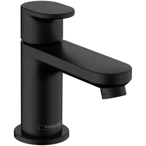 Hansgrohe Vernis Blend Matt Black Cold Water Pillar Tap 70 Without