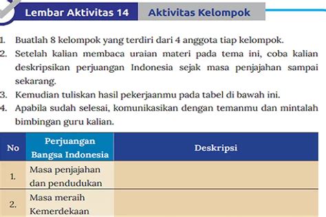 LEMBAR AKTIVITAS 14 KUNCI JAWABAN IPS KELAS 8 HALAMAN 187 KURIKULUM