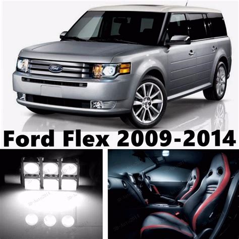 Xenon White Led Light Interior Package Kit For Ford Flex 2009 2014 10