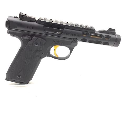 Ruger Mark Iv 2245 Lite Semi Auto Pistol 22lr Threaded 44 Barrel Blk New