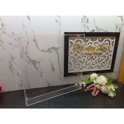 Jual Bingkai Box Full Acrilic Akrilik Pigura Mahar Frame Mahar Fame