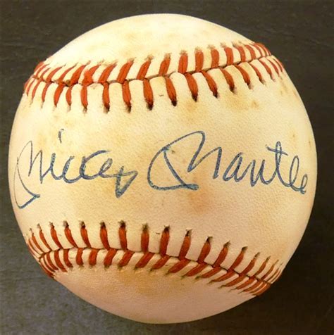 Lot Detail Mickey Mantle Autographed Baseball