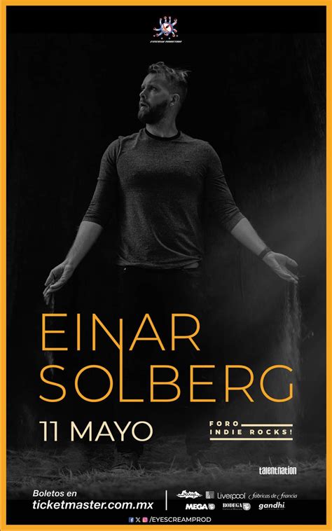 Einar Solberg Se Presentar En Mayo De Este En La Ciudad De M Xico