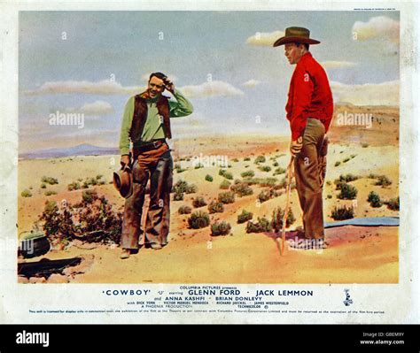 Cowboy, USA 1957, Regie: Delmer Daves, Darsteller: Jack Lemmon, Glenn ...