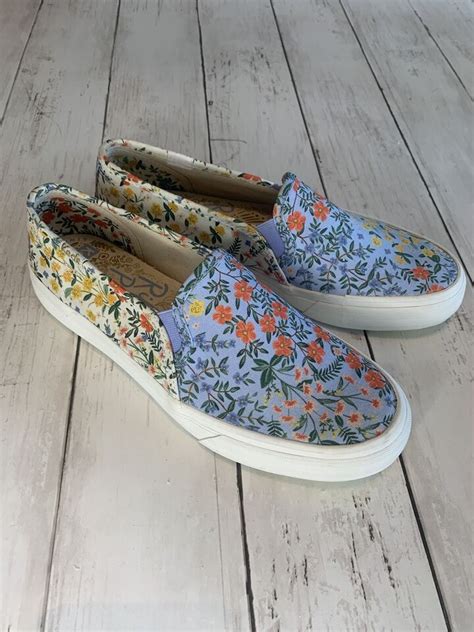 Keds X Rifle Paper Co Double Decker Meadow Slip On Sneaker Size 6 Ebay