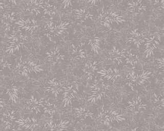 Floral Black Grey Wallpaper