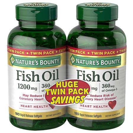 Nature S Bounty Fish Oil Walgreens